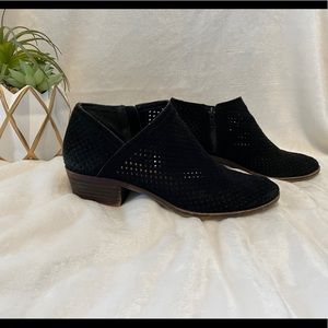 Lucky Brand Leather Perforated Booties